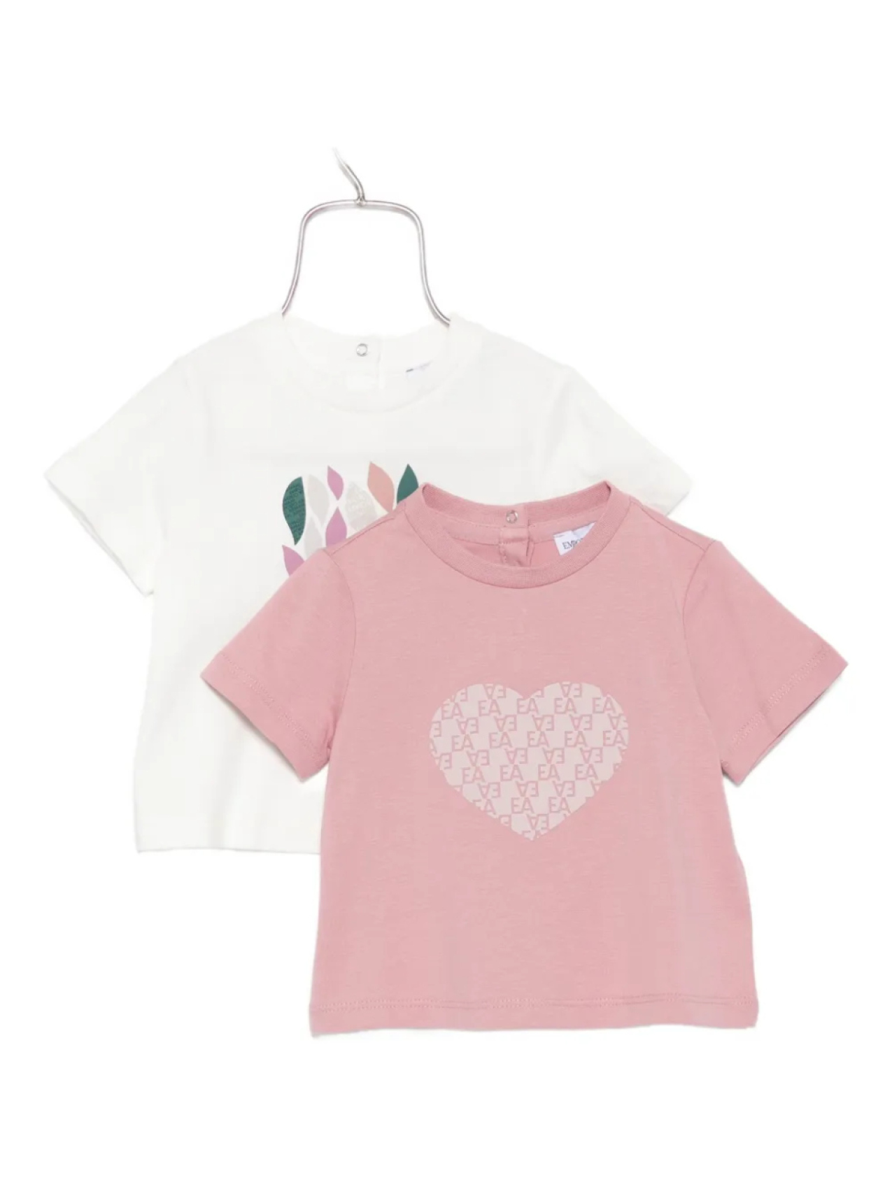 

Футболки с графическим принтом Emporio Armani Kids (комплект из двух штук), белый