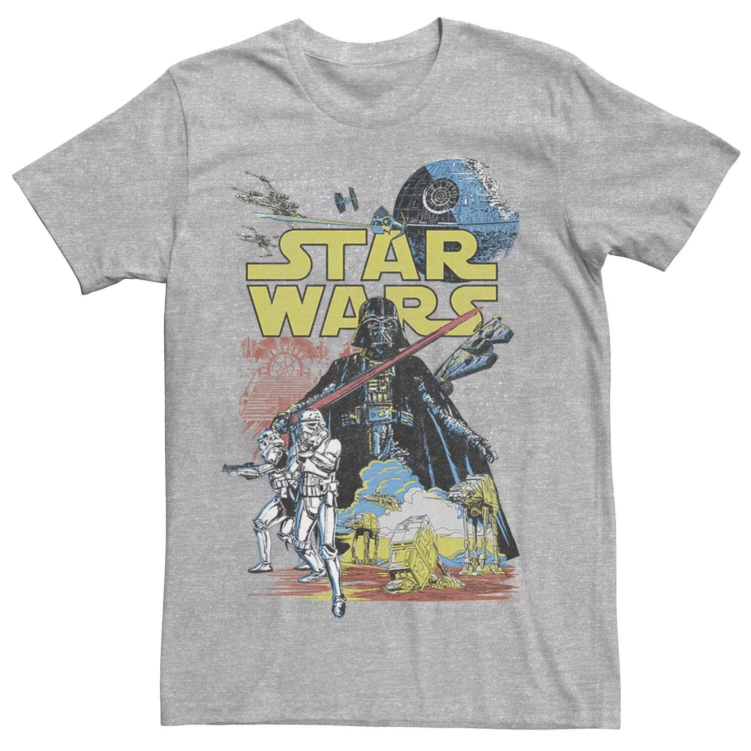 

Мужская классическая футболка с плакатом и рисунком Rebel Star Wars
