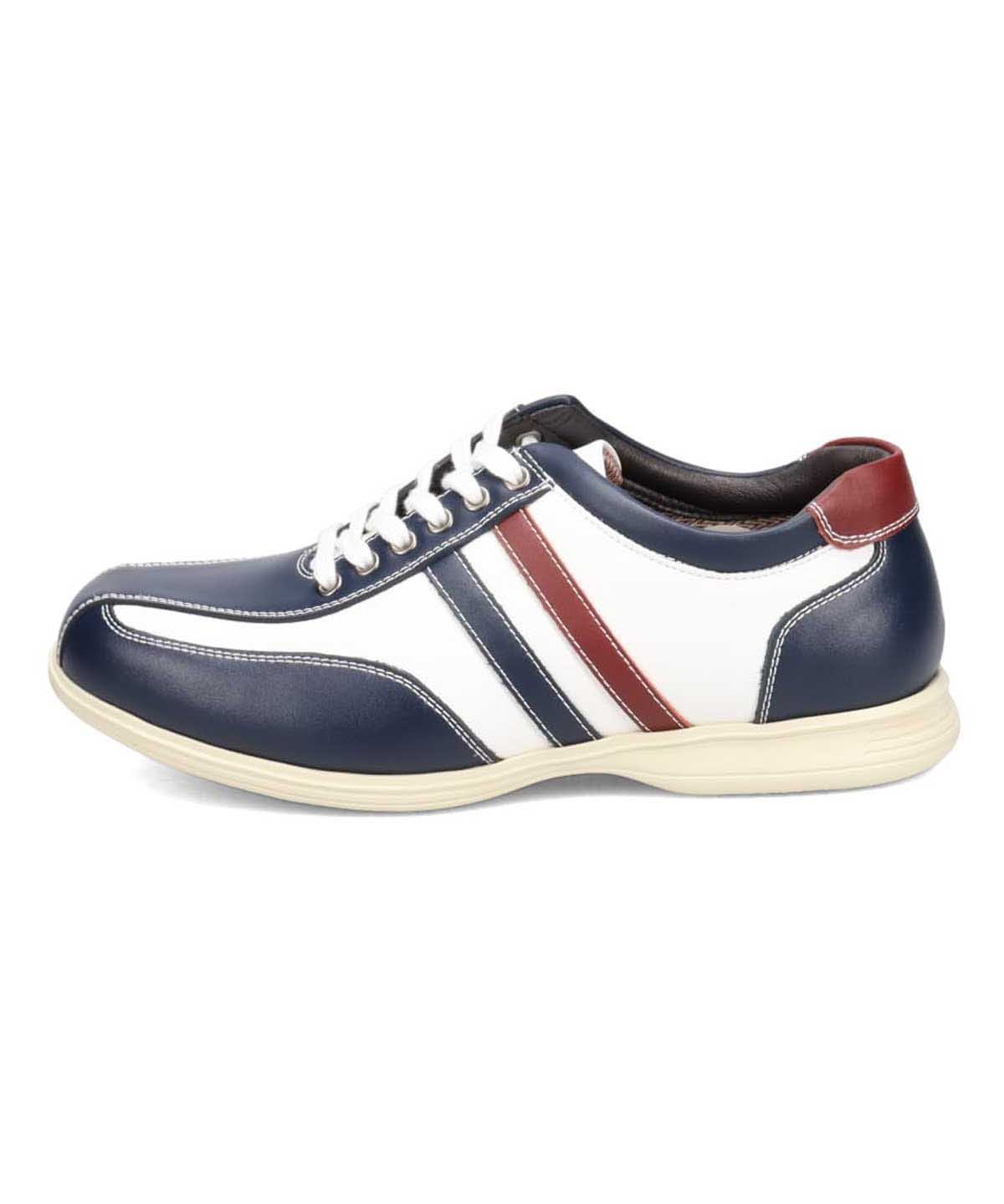 Мягкие и легкие повседневные туфли на шнуровке Via Cammino, White/Navy — фото 2