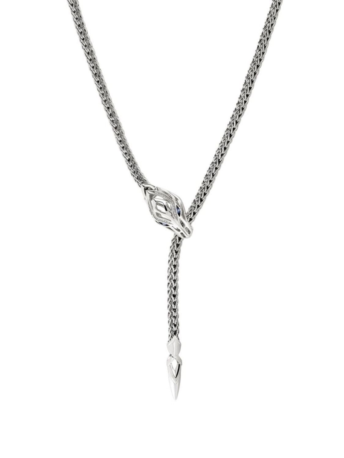

Серебряное колье Naga Lariat с сапфирами John Hardy, серебряный