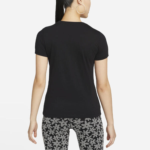 Футболка (WMNS) Nike AS W Sportswear Nike Sportswear Tee SS Sport DAISY Black, черный — фото 4