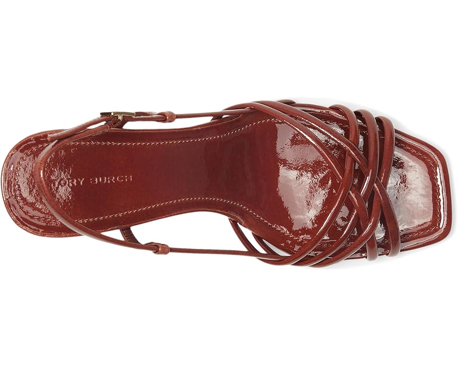 Туфли Tory Burch Multi Strap Wedge Sandals 75mm, цвет Russet Brown/Russet Brown — фото 2