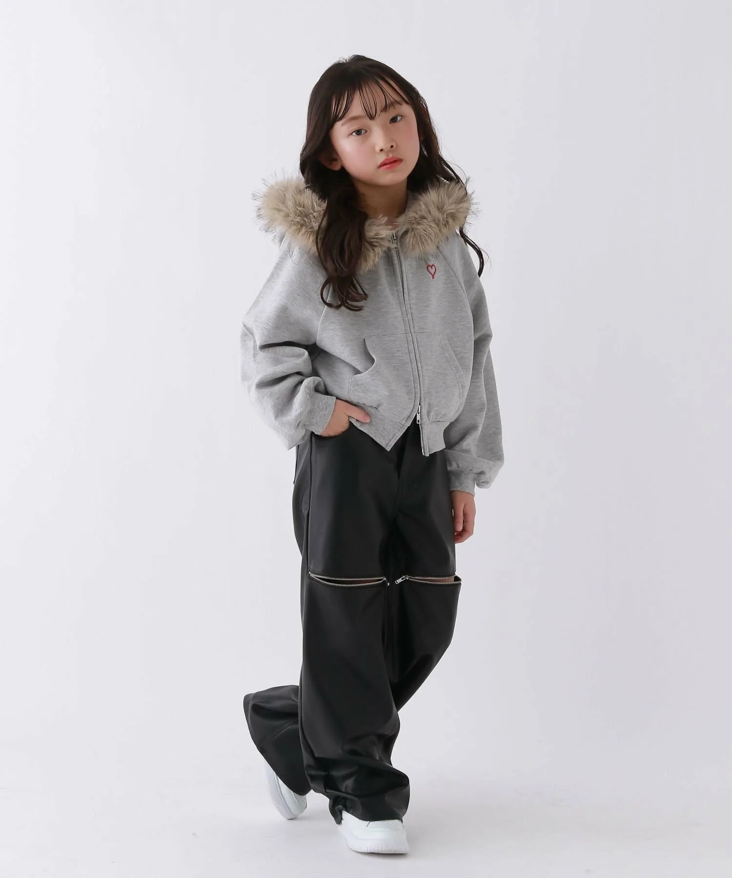 Кожаные штаны KneeZIP 10C REPIPI, Black 09 — фото 3