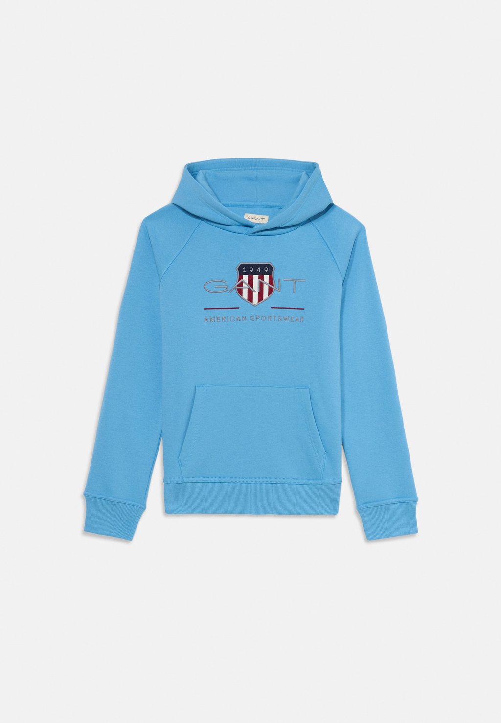 

Толстовка ARCHIVE SHIELD HOODIE UNISEX con cappuccio GANT, светло-голубой