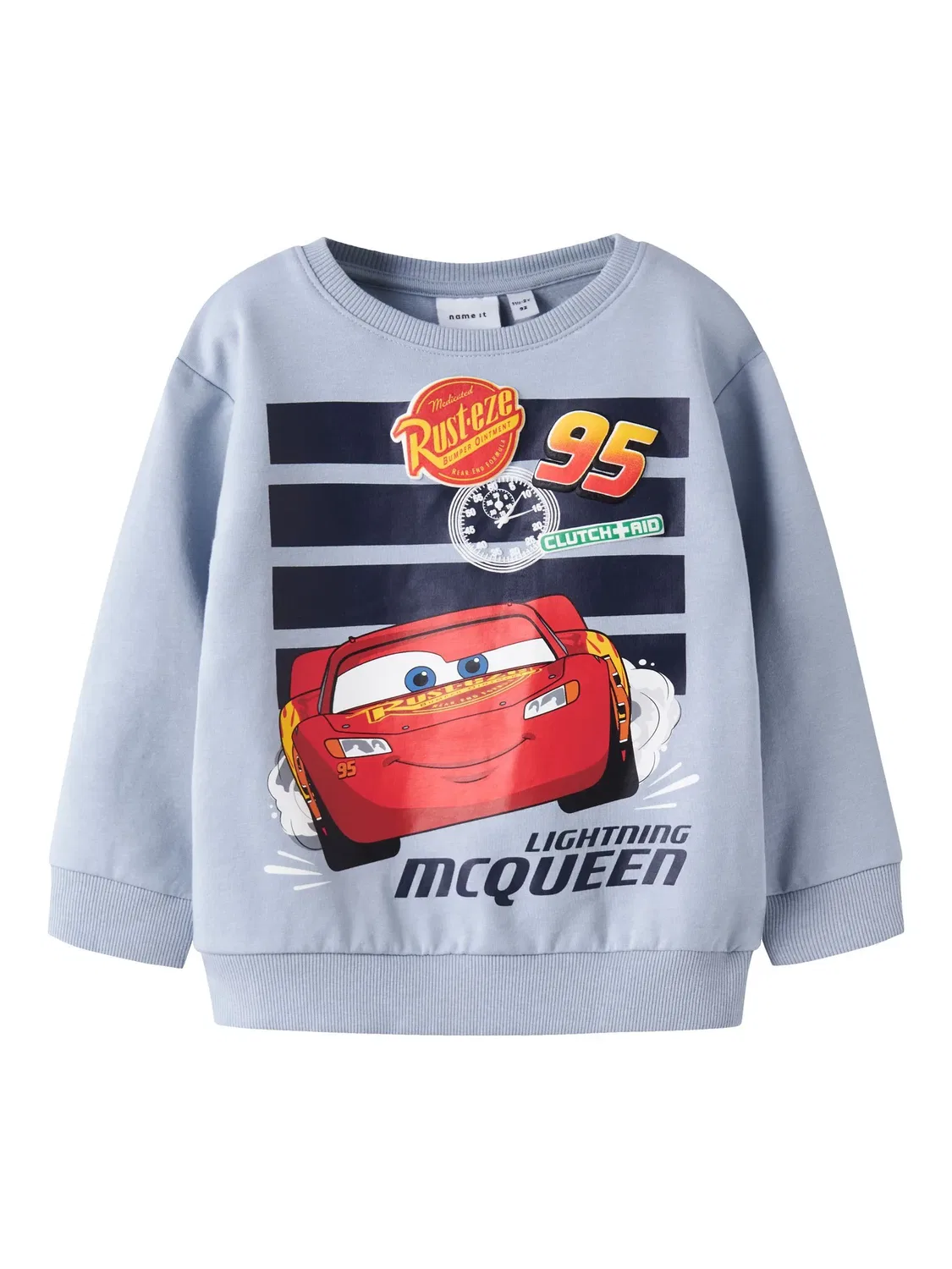 Свитшот с принтом Lightning McQueen, Name it, blue fog