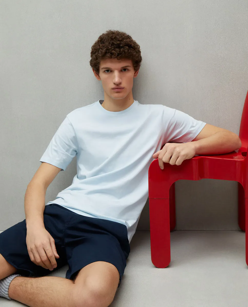 

Футболка мужская однотонная Easy Wear, светло-голубой