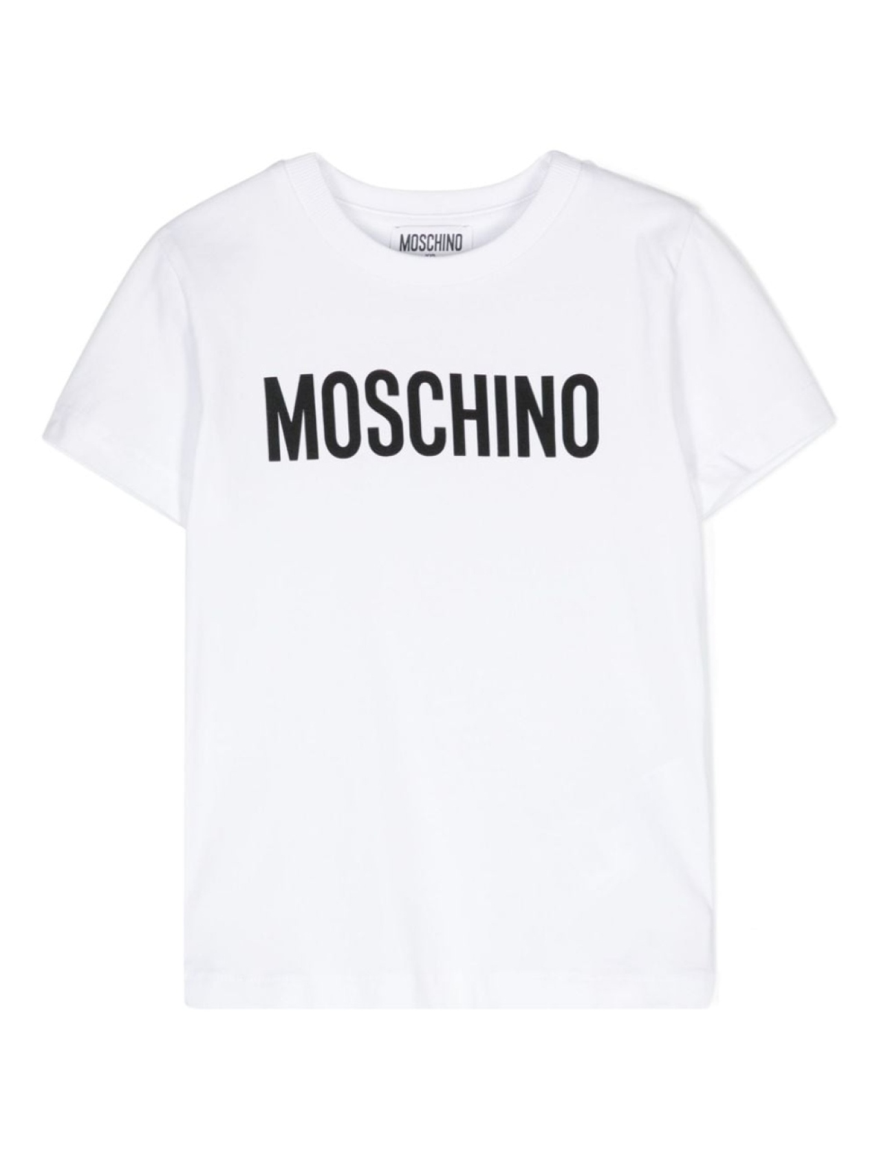 

Moschino Kids футболка из джерси с логотипом, белый