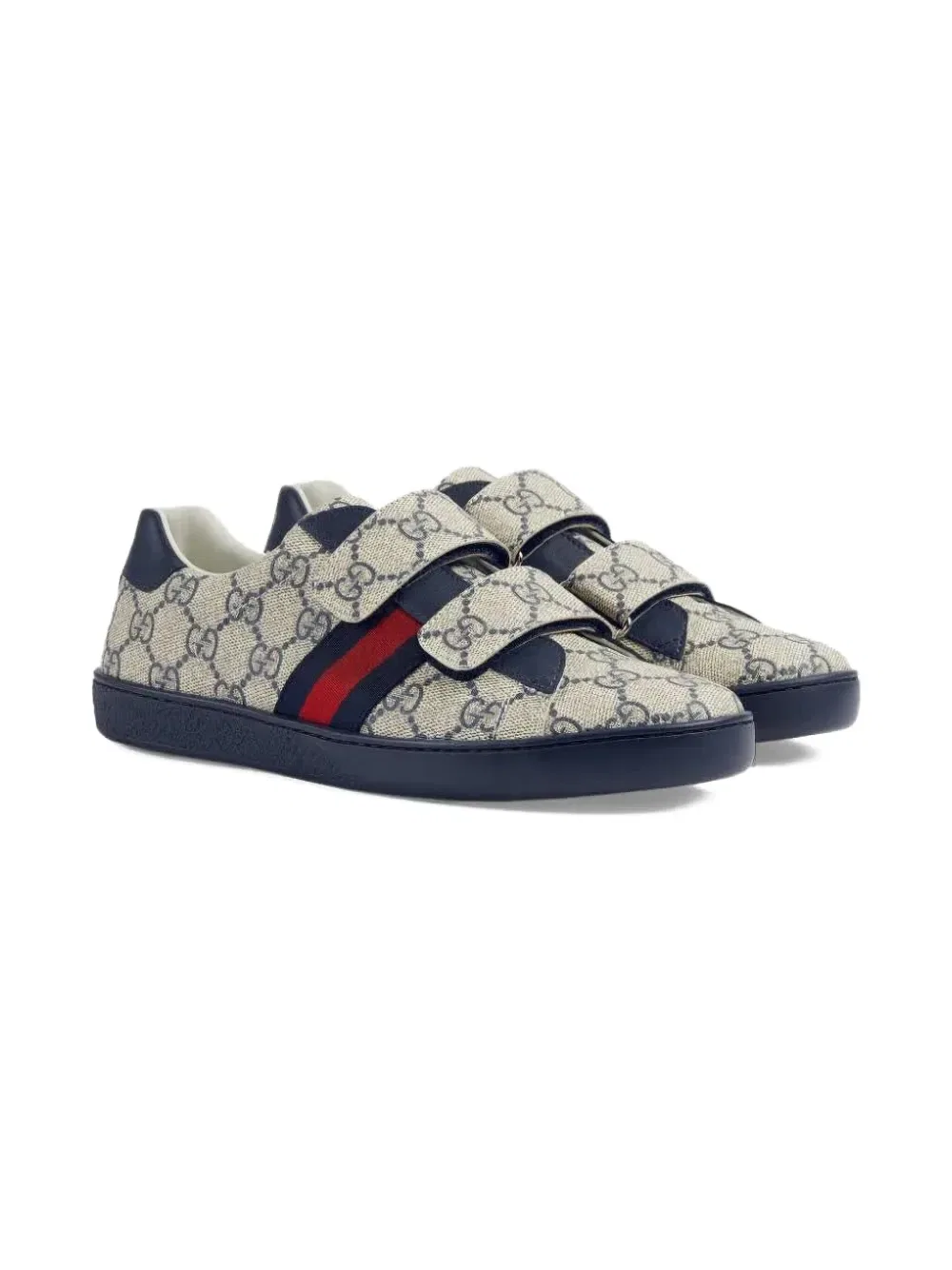 Кроссовки Ace gg с принтом Supreme Gucci Kids, нейтральный
