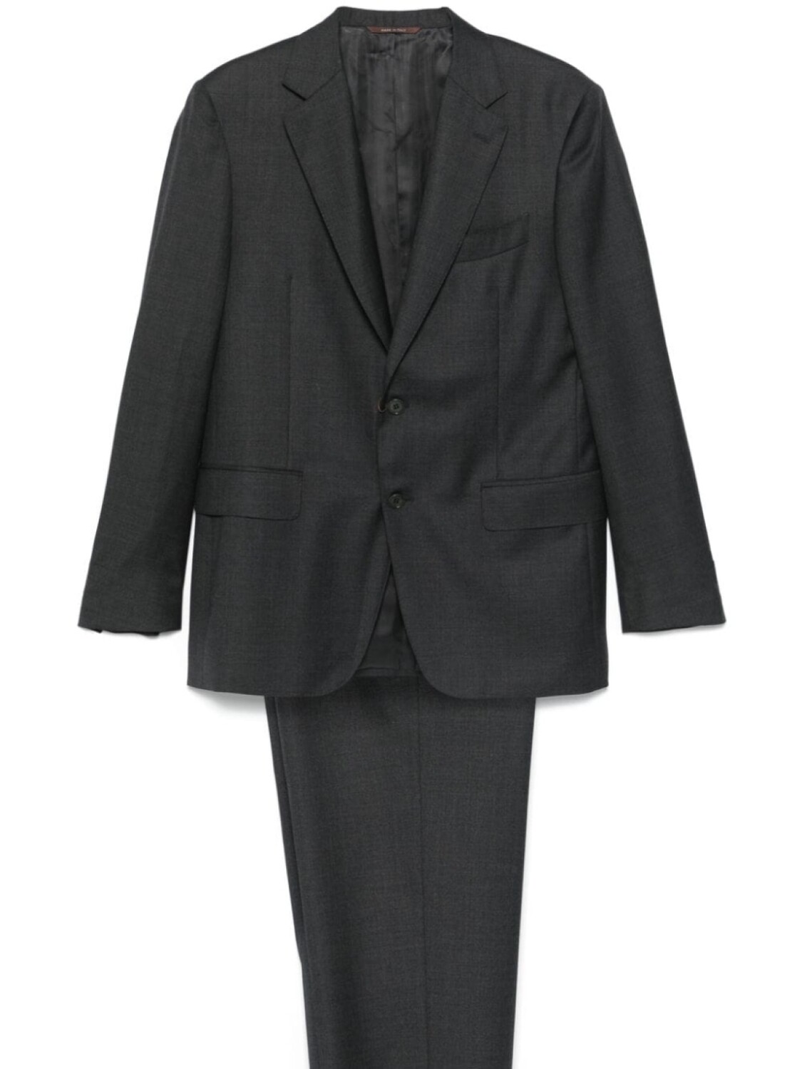 

Canali костюм с однобортным пиджаком, серый