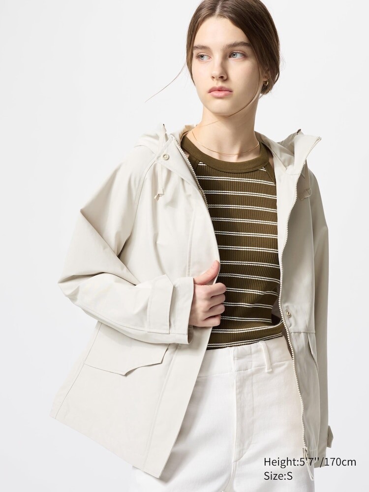 

Парка из хлопковой смеси Uniqlo, цвет 31 бежевый