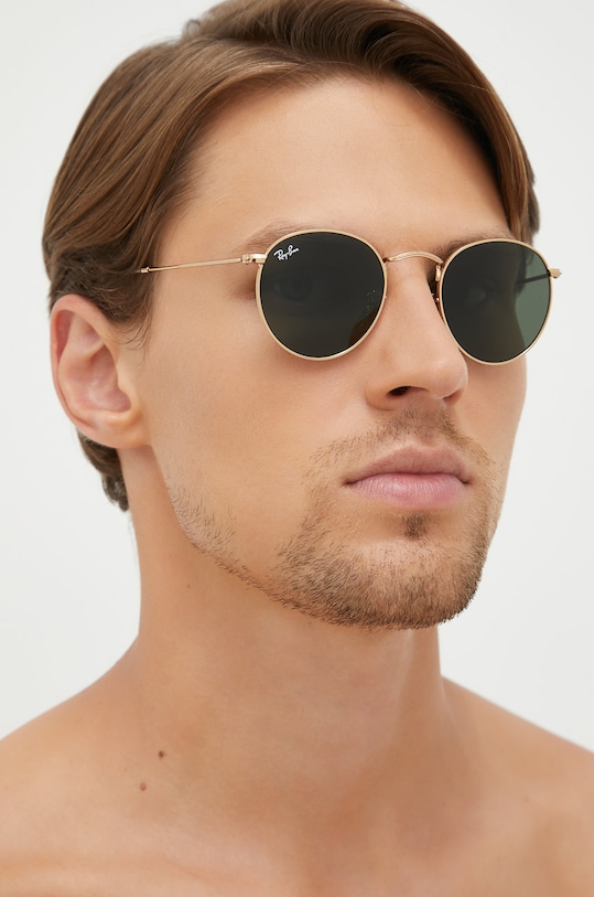 

Очки ROUND METAL Ray-Ban, золотой
