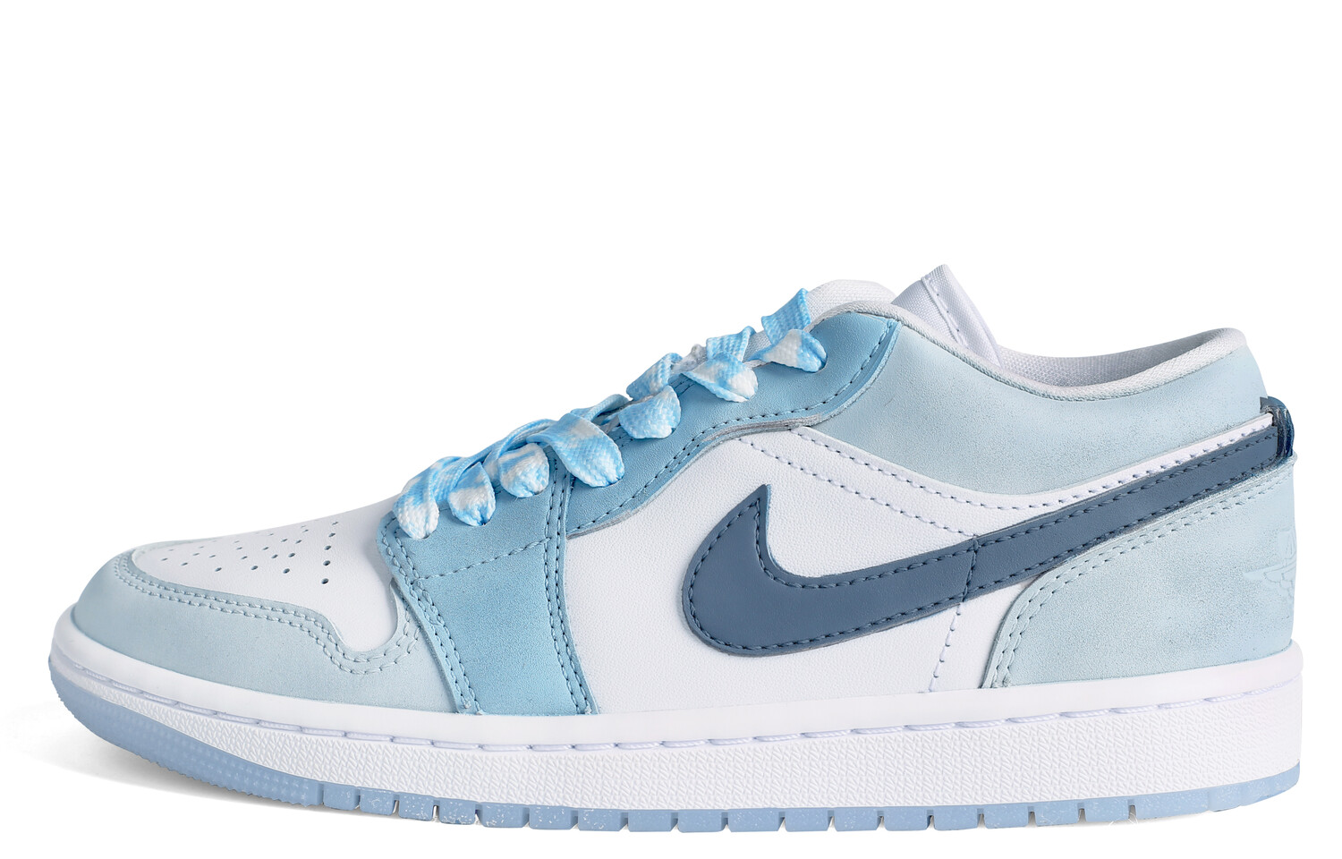 

Кроссовки Air Jordan 1 Vintage Basketball Shoes Women's Low-top White/blue, синий