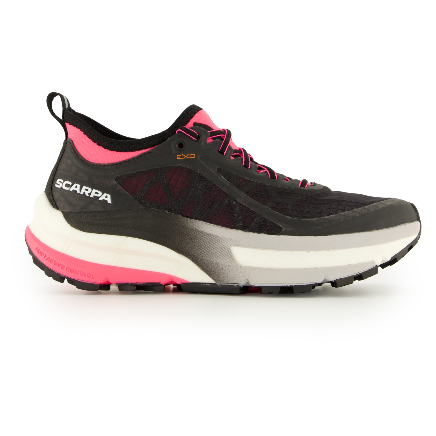 

Кроссовки для бега по пересеченной местности Scarpa Women's Golden Gate, цвет Black/Pink Fluo