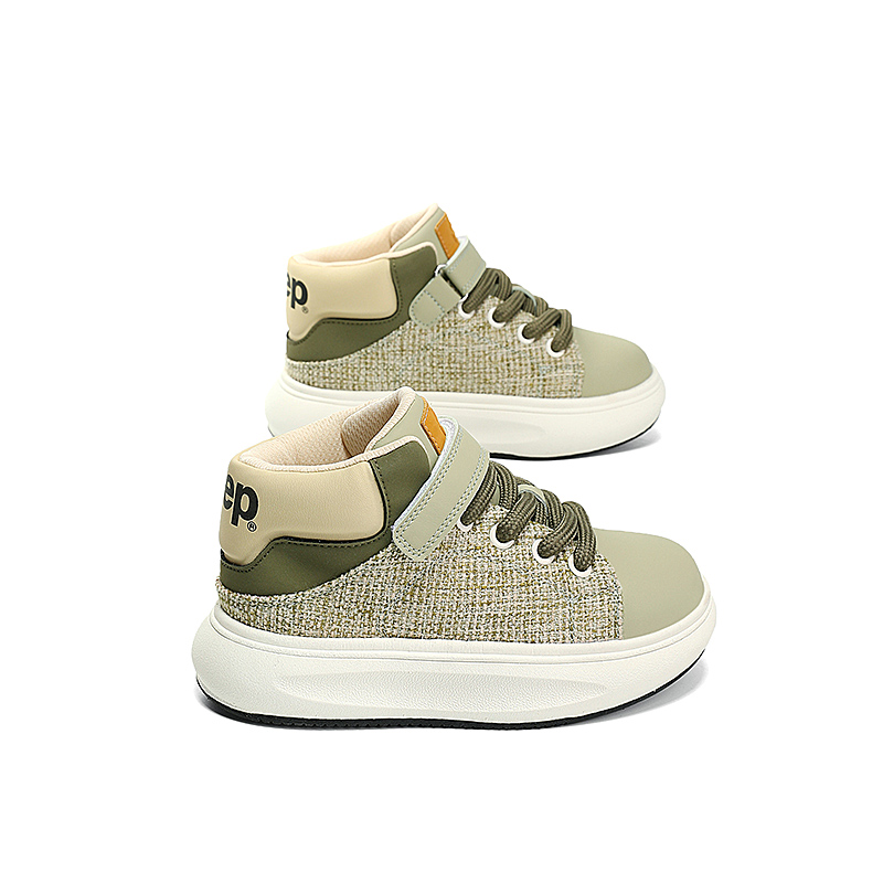 Детские скейтерские кеды High Top Kids' Skateboarding Shoes West Lake Longjing Tea Kids' Jeep, Заварной чай Драконий колодец — фото 4