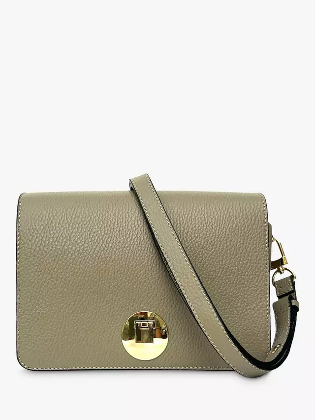 

Сумка кросс-боди Apatchy London Apatchy The Newbury Maxi Leather, цвет mushroom