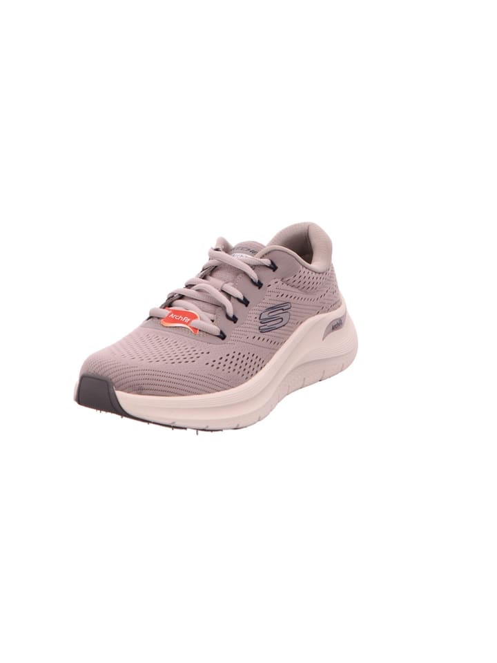 

Кроссовки на шнуровке Skechers, серо-коричневый