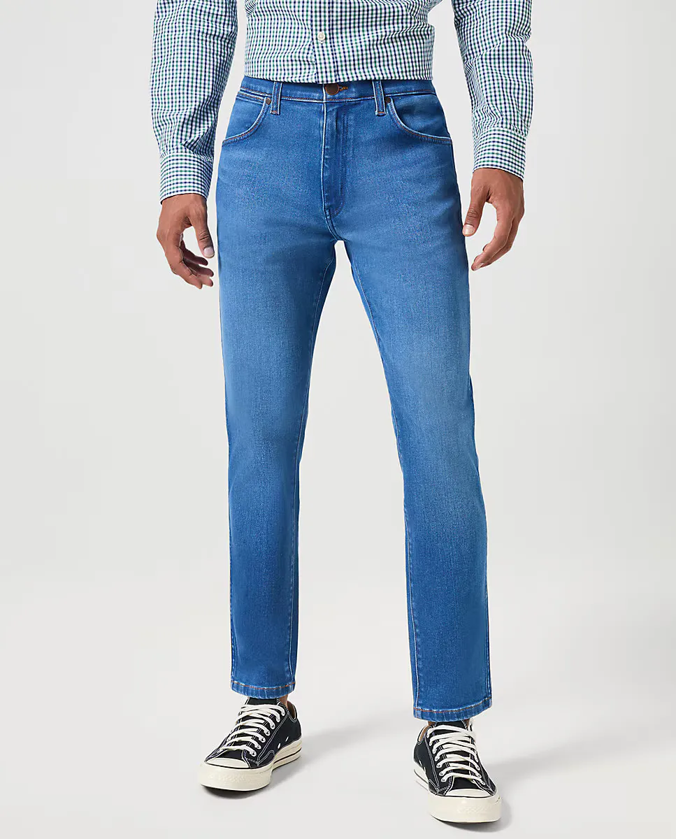 

Мужские джинсы LARSTON с зауженным кроем в синем цвете Wrangler, синий