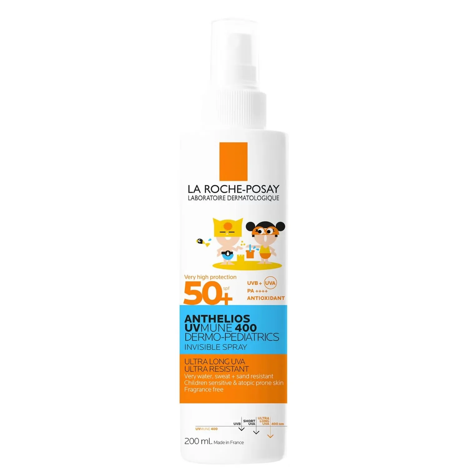 

Anthelios UVMune 400 Dermo-Pediatrics Невидимый спрей для детей SPF 50+ 200 мл La Roche-Posay