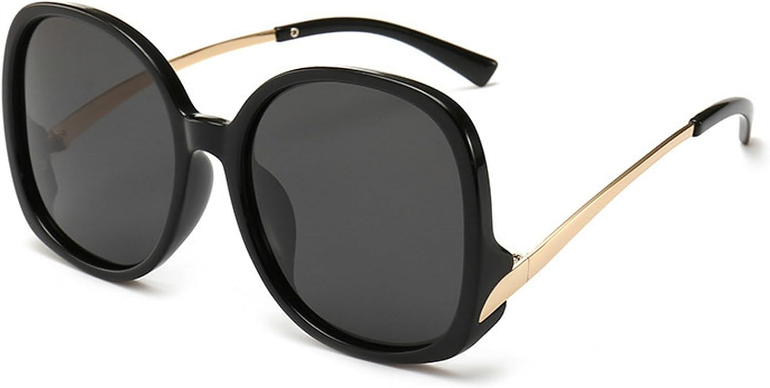 

Ретро-солнцезащитные очки-пилот для женщин 2025 года, модные круглые солнцезащитные очки в стиле 70-х, мужские поляризованные солнцезащитные очки-пилот с защитой от УФ-излучения UV400 mincl, Black