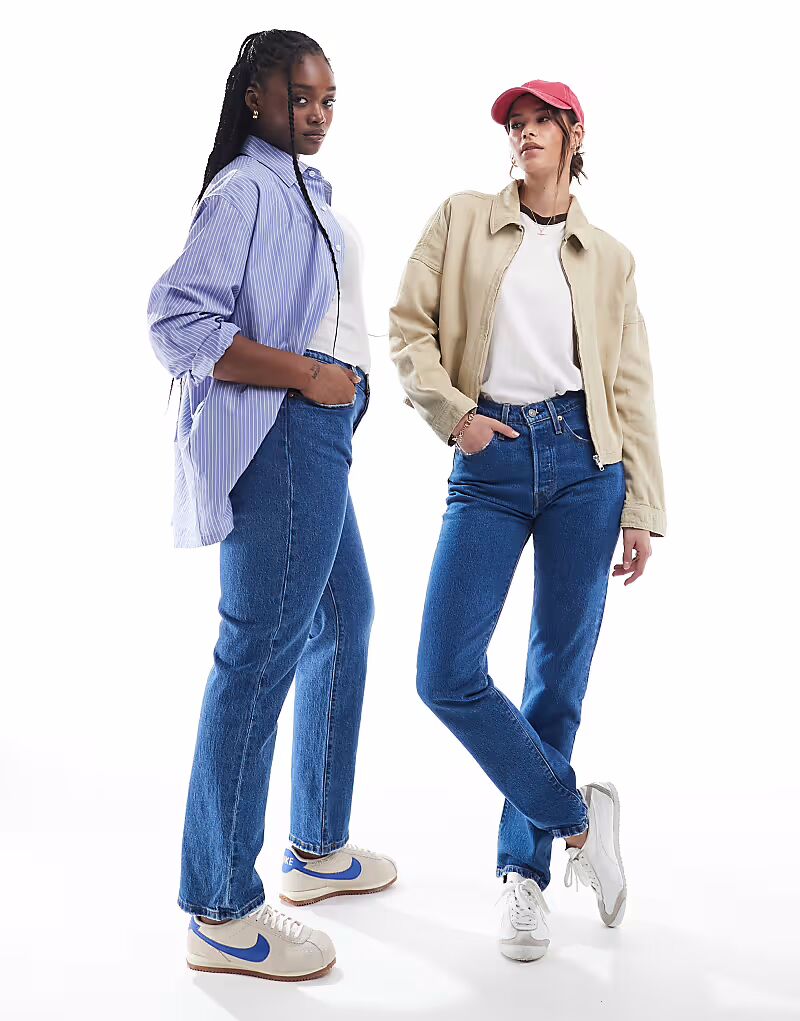 Джинсы 501 прямого кроя, средне-синего цвета Levi'S — фото 3