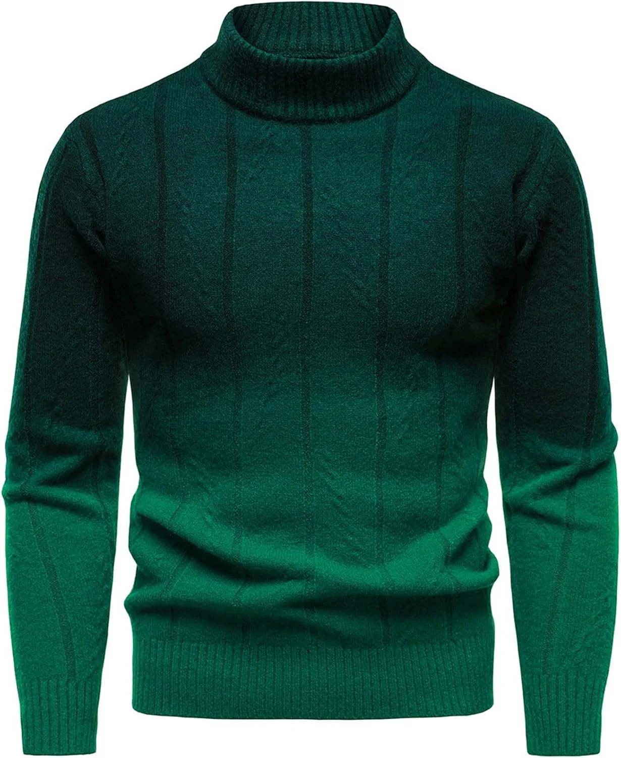 

Мужской пуловер с длинным рукавом, градиентный цветной блок, slim fit