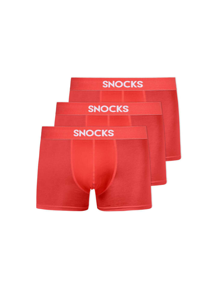 

Трусы боксеры SNOCKS Boxershorts aus Bio-Baumwolle 3 Stück, цвет Hibiscus