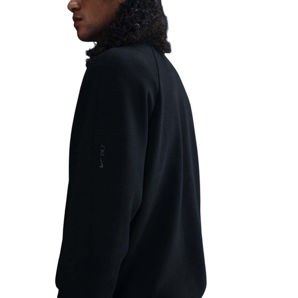 Свитер 24.7 impossiblysoft dri-fit 1/2-zip top asia sizing Nike, черный — фото 2