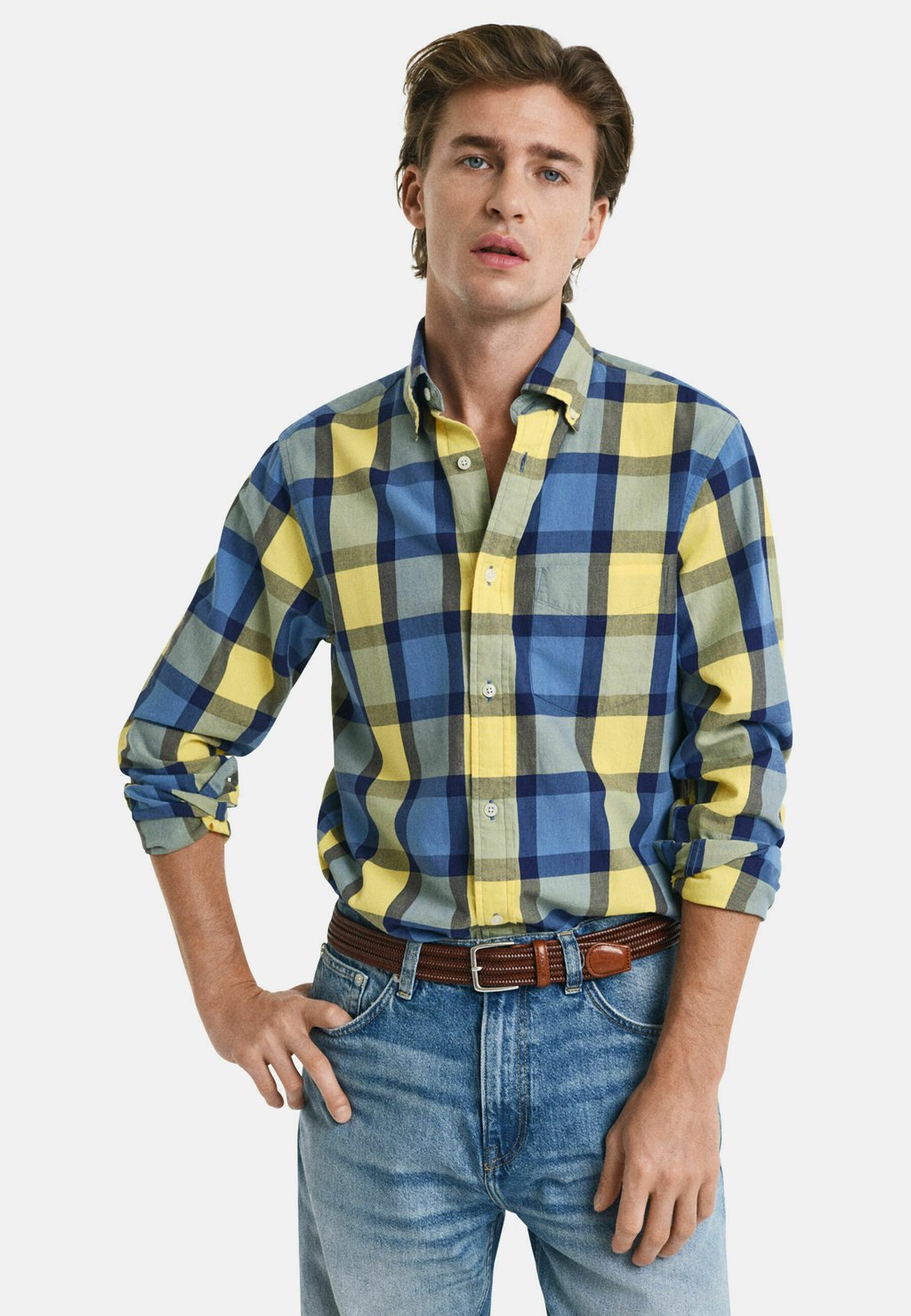 

Рубашка CHECKED GANT, желтый