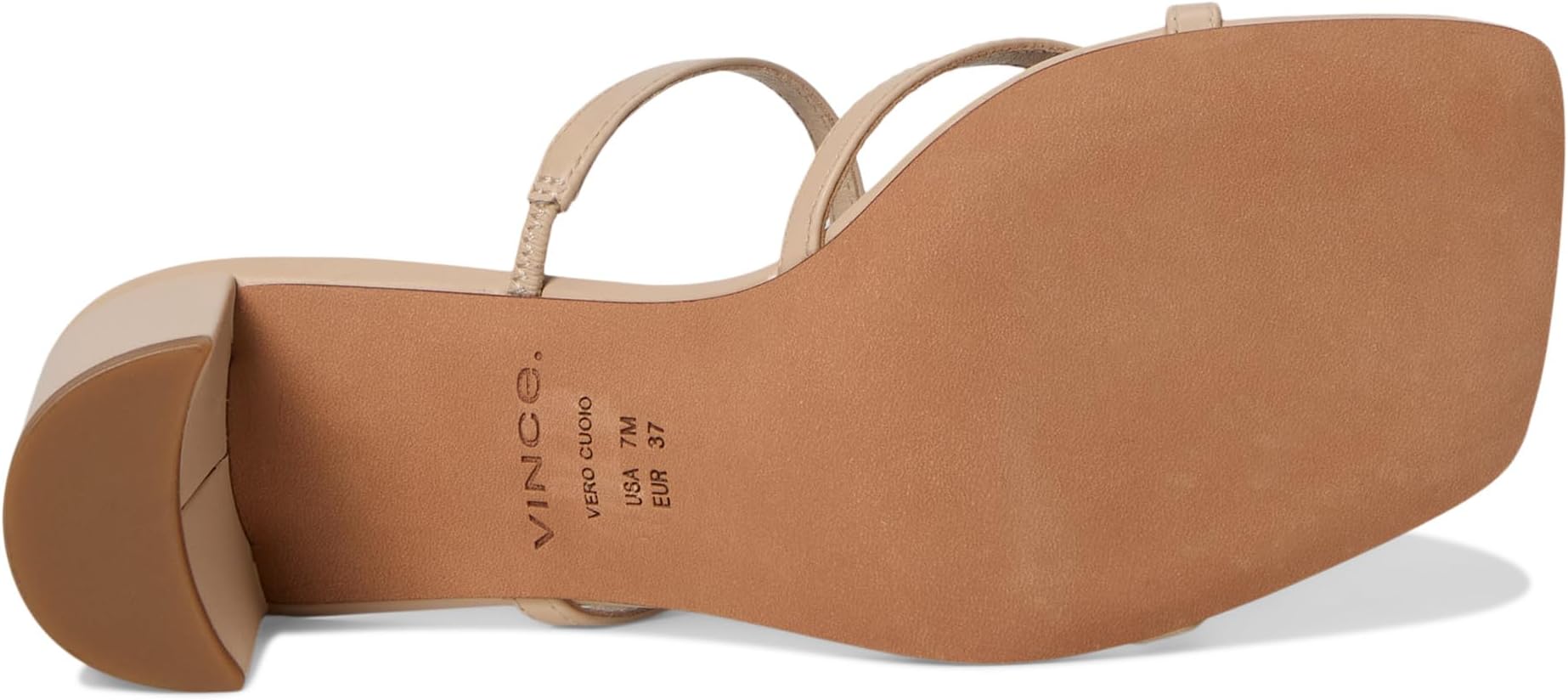 Туфли Vince Ona Strappy Sandals, цвет Birch Sand Beige Leather — фото 3
