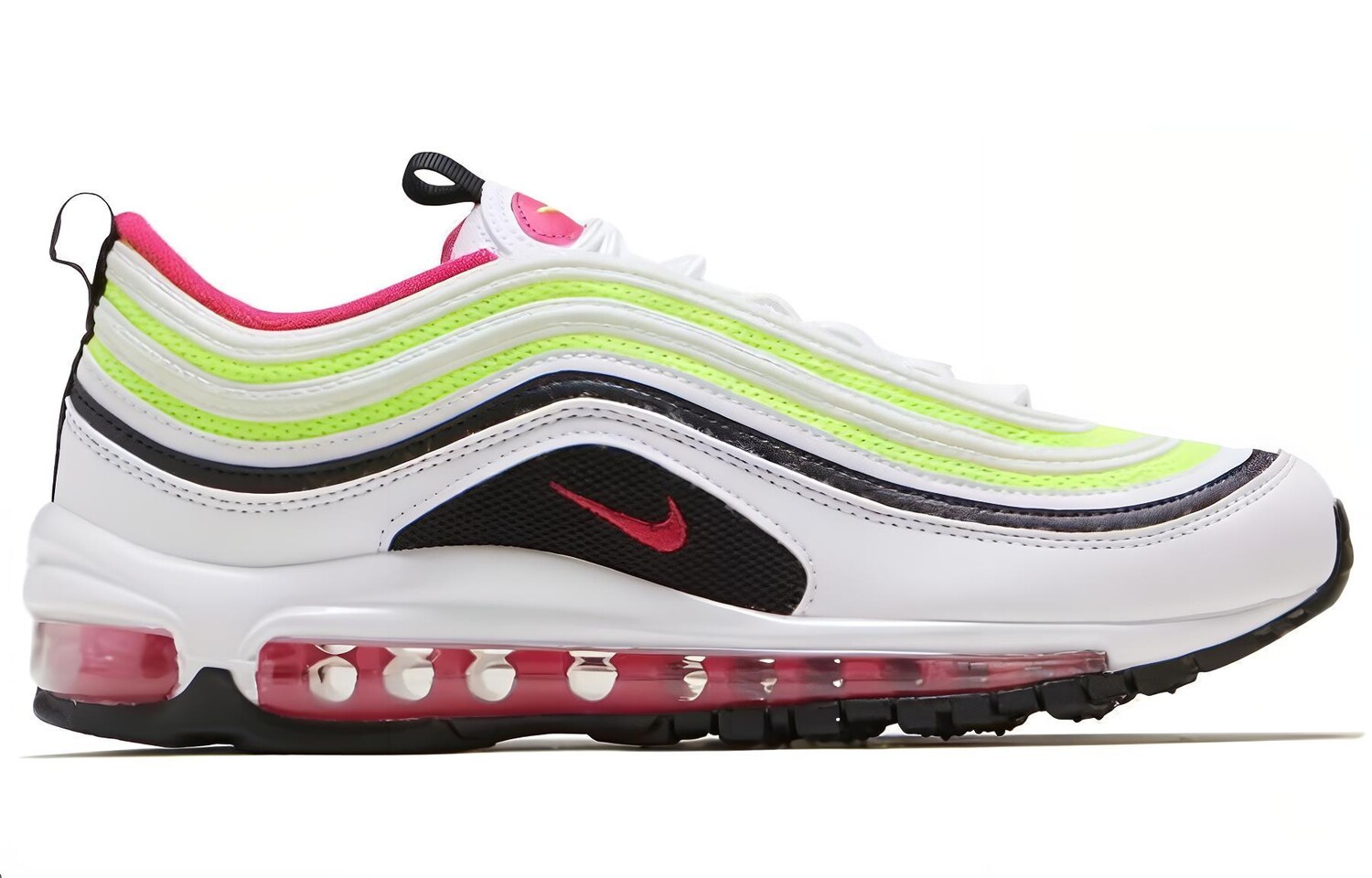 Кроссовки Nike Air Max 97 'White Rush Pink Volt' GS — фото 2