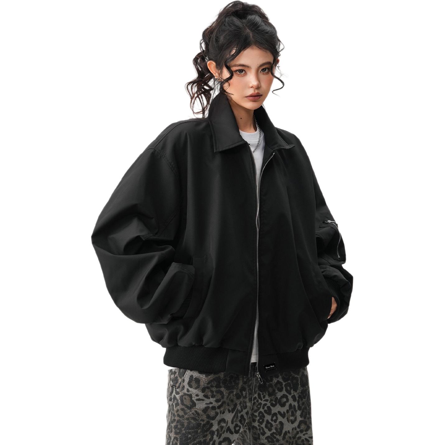 

Парка Unisex Lapel Moderate NEVER RULE, черный (padded and thickened)