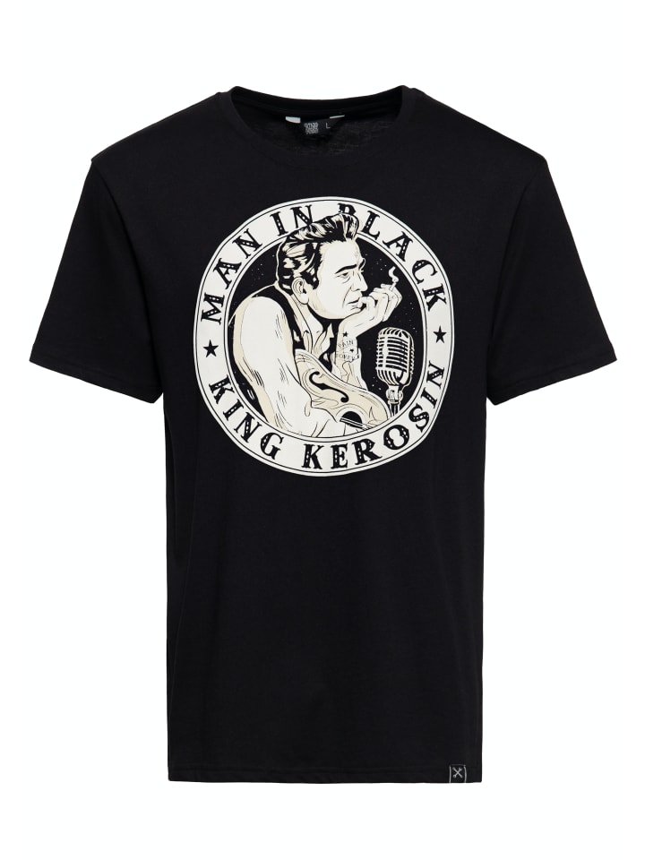 

Футболка King Kerosin Man in Black в черном King Kerosin, Черный, Футболка King Kerosin Man in Black в черном King Kerosin