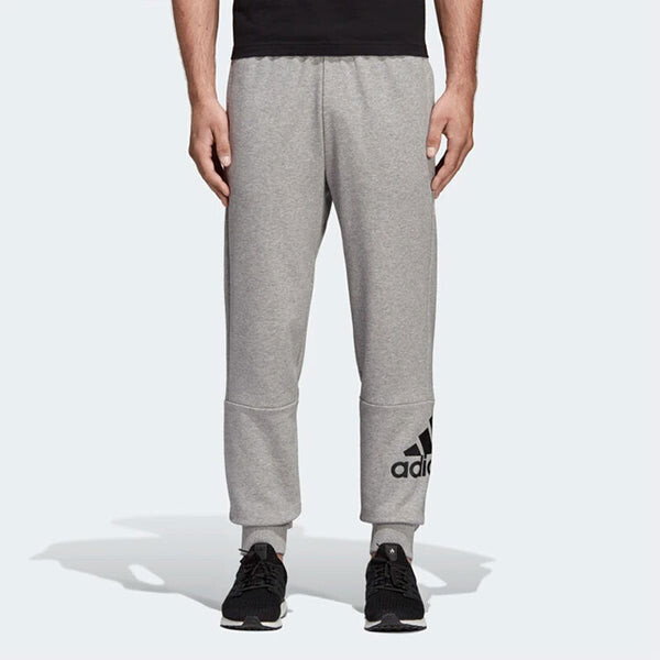 Спортивные штаны adidas Mh Bos Pnt Ft Logo Printing Bundle Feet Sports Long Pants Asia Edition light grey, серый — фото 3