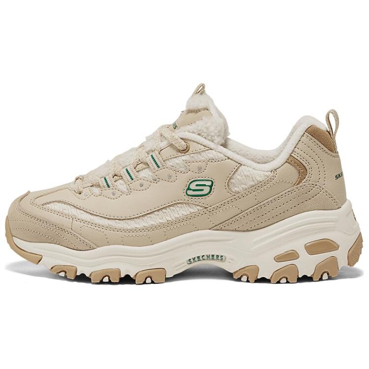 

Кроссовки Skechers DLITES Chunky Sneakers Women's Low-top Natural/Green/NTGR, зеленый