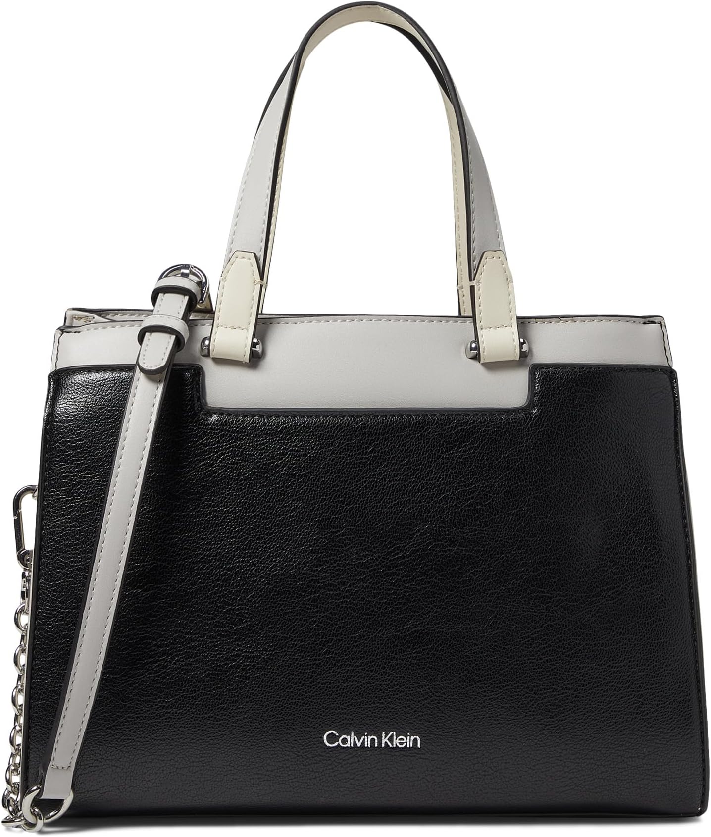 

Сумка Calvin Klein Velora Tailored Satchel, цвет Black/Dove/White