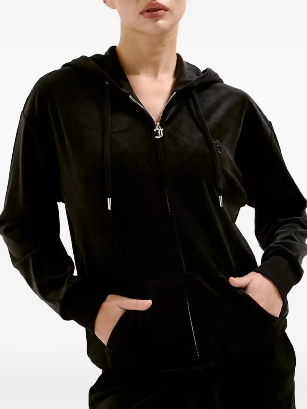 

Толстовка с вышитым логотипом Juicy Couture, черный