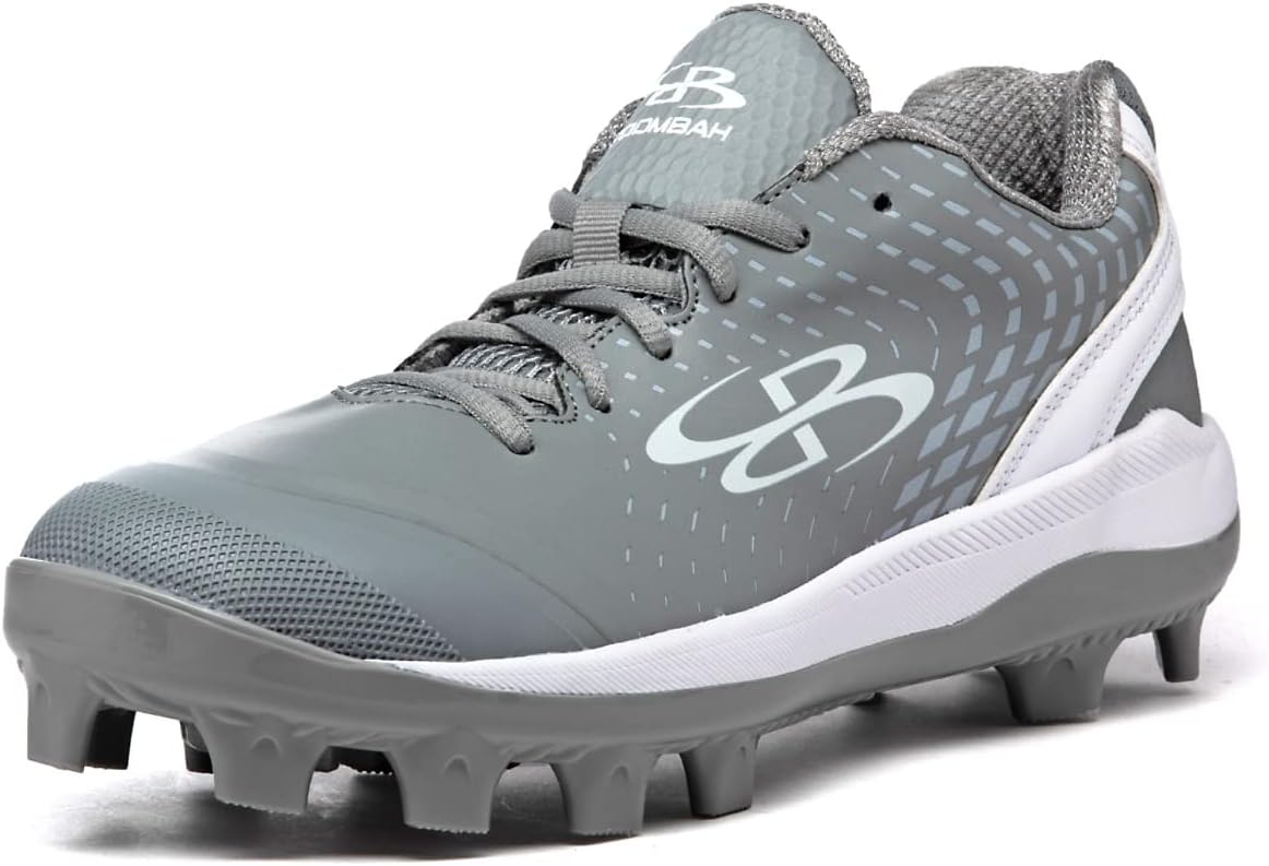 

Бутсы Boombah Men's Dart Pursuit с формованными шипами - несколько цветов - разные размеры, белый/серый