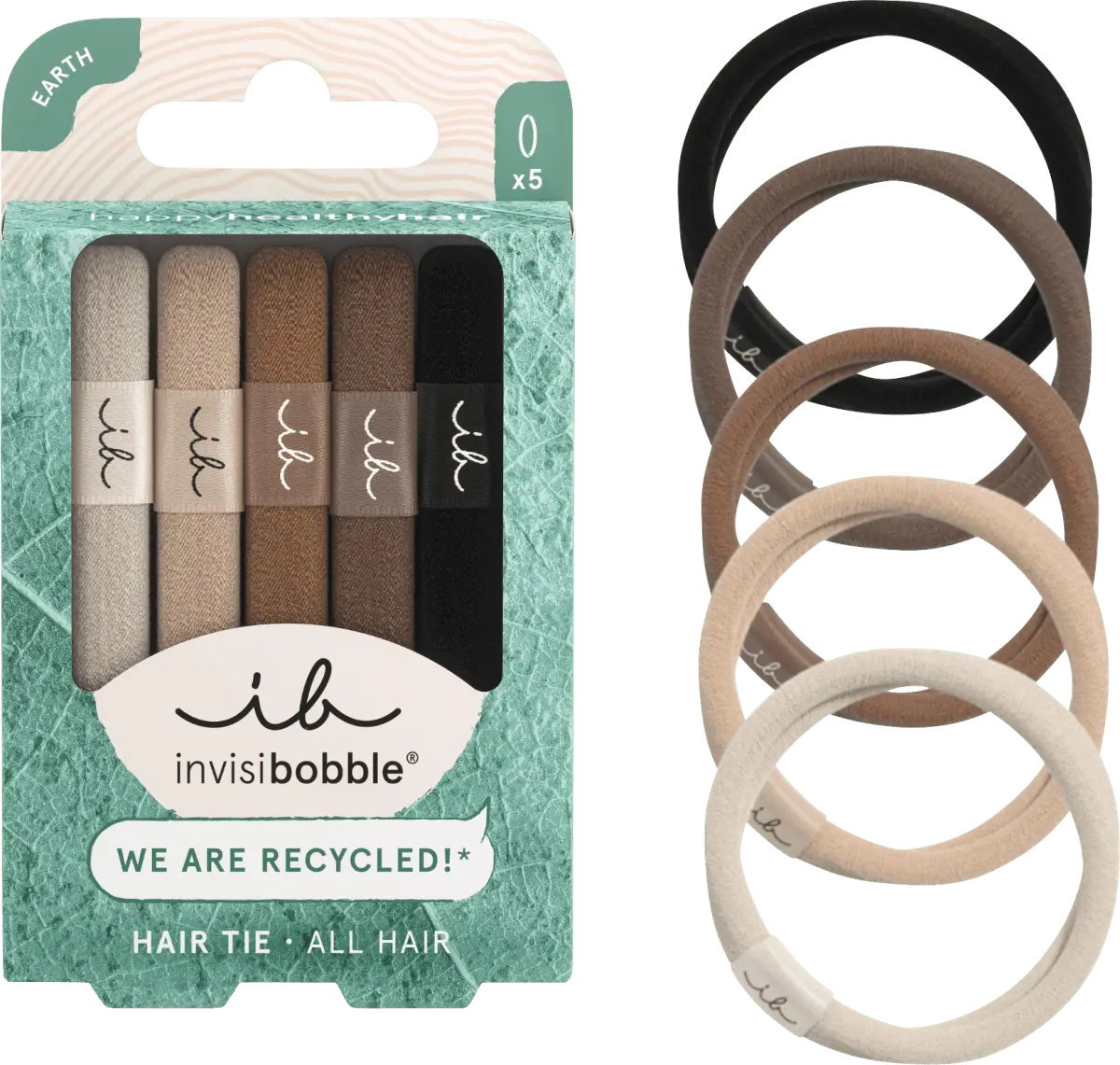 

Резинка для волос Hair Tie Mocha 5 шт. invisibobble
