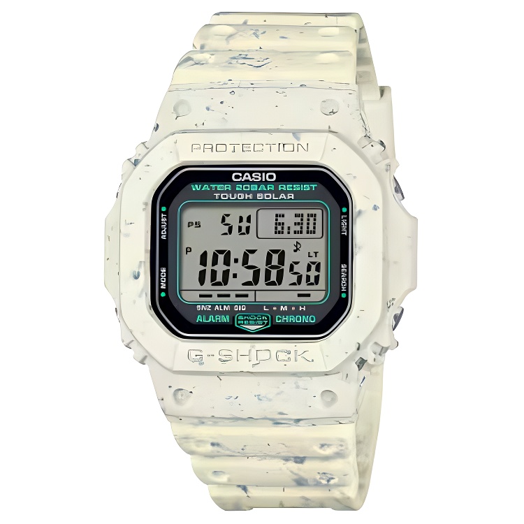 

CASIO Часы 5600 Collection Solar Quartz Movement Resin Strap Watch Men's Watch Gray Dial, Gray Dial