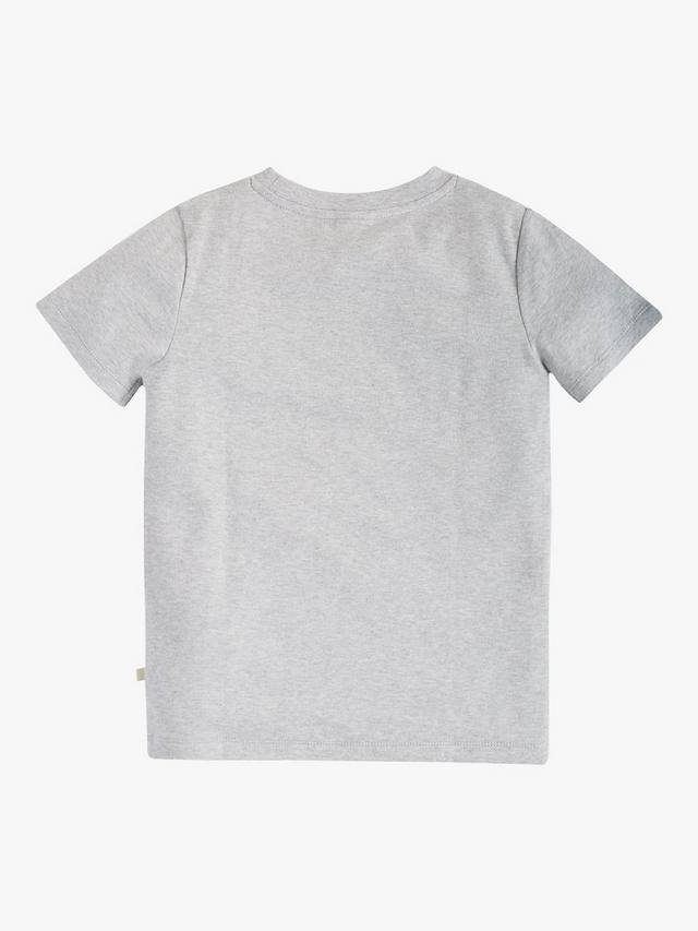 Детская футболка Magic Number 8 из органического хлопка для велотрека Frugi, Grey Marl/Multi — фото 2