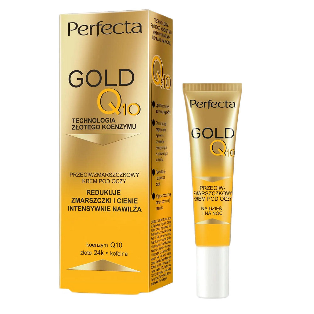 

Perfecta, Gold Q10, крем для глаз против морщин, 15мл