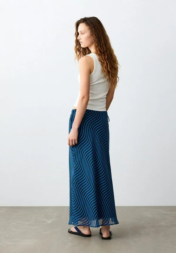Подростковая длинная юбка Mango Kids, Blue — фото 3