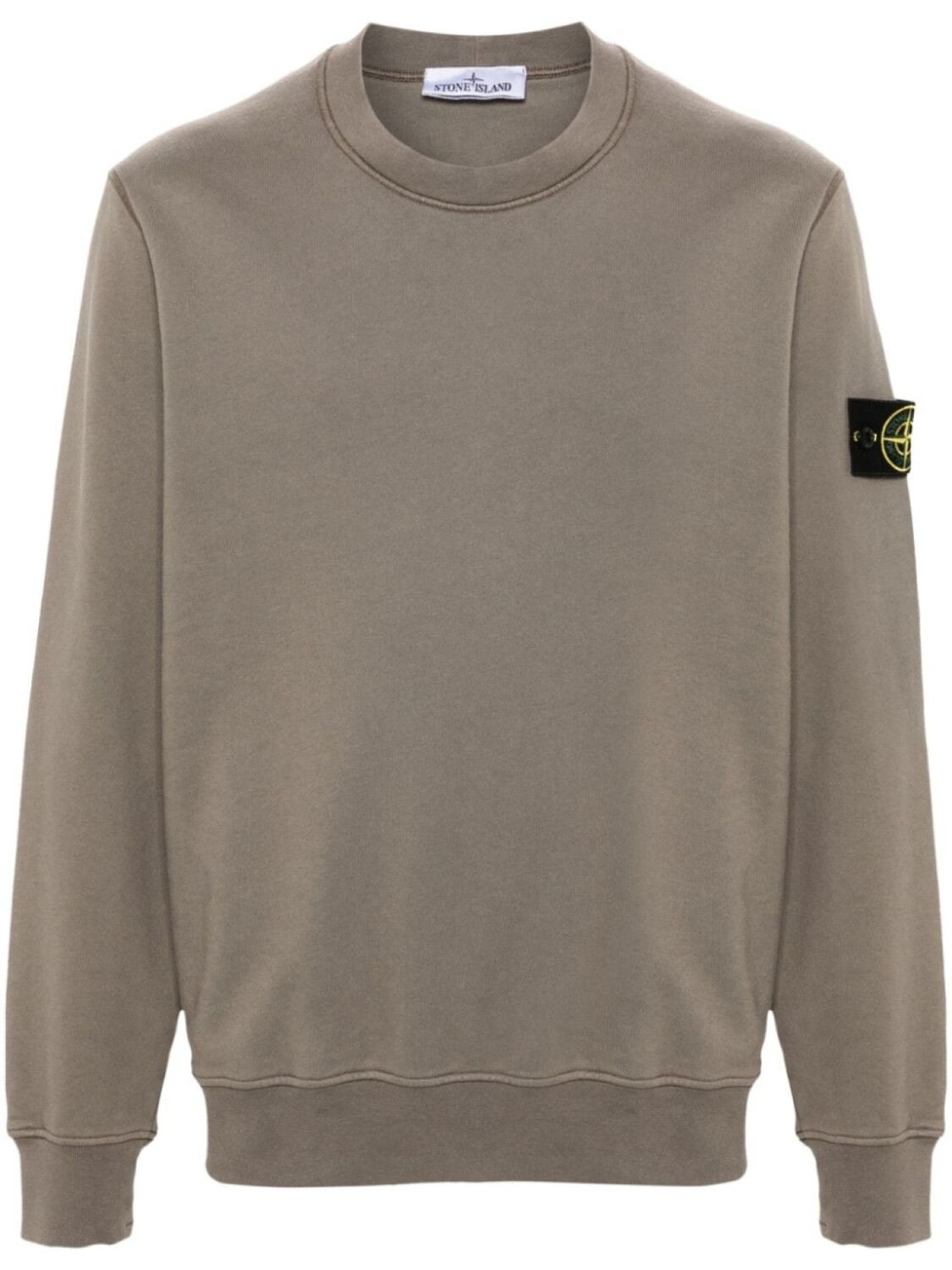 

Stone Island толстовка с логотипом Compass, коричневый
