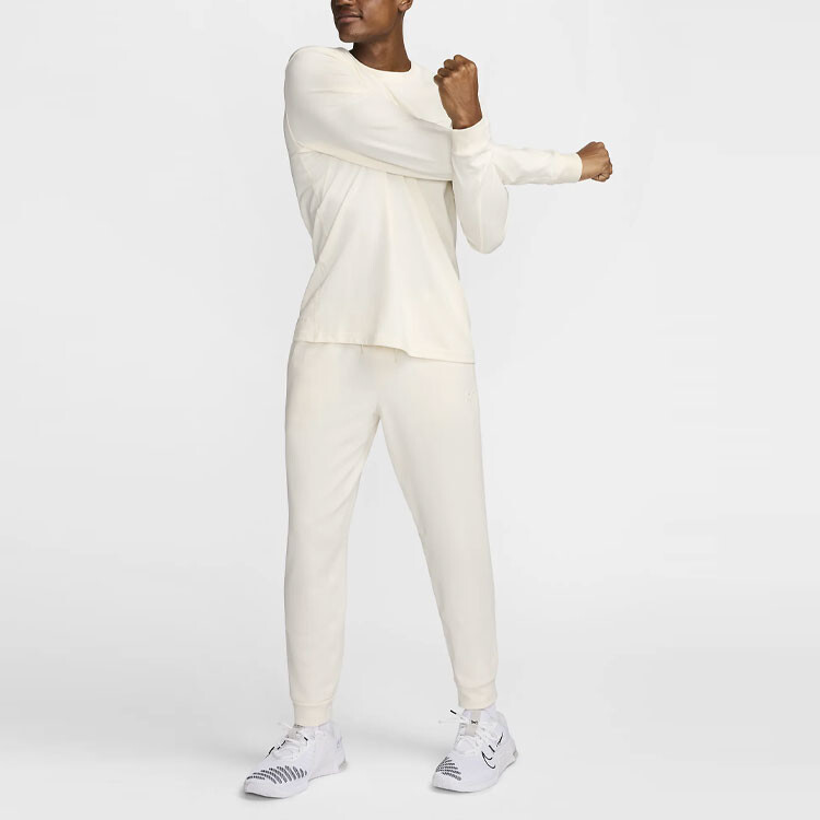 Штаны мужские трикотажные Primary Knit Light Ivory White Nike, слоновая кость — фото 3