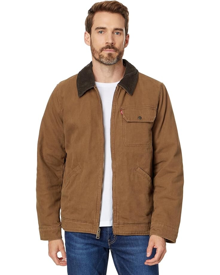

Куртка Levi's Cotton Canvas Depot Jacket, коричневый