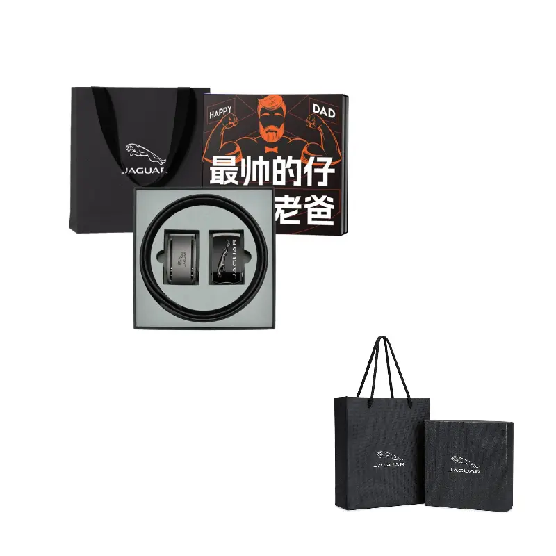 

JAGUAR Кожаный ремень мужской черный, Black