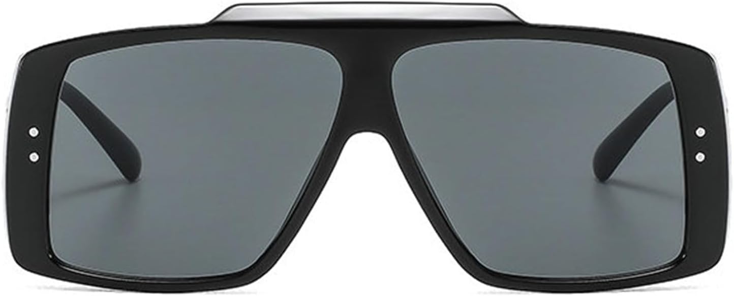 

Винтажные большие квадратные солнцезащитные очки для женщин и мужчин в стиле ретро, ​​роскошные, с плоской верхней частью, с градиентным желтым покрытием, защита от ультрафиолета UV400 willochra, Black