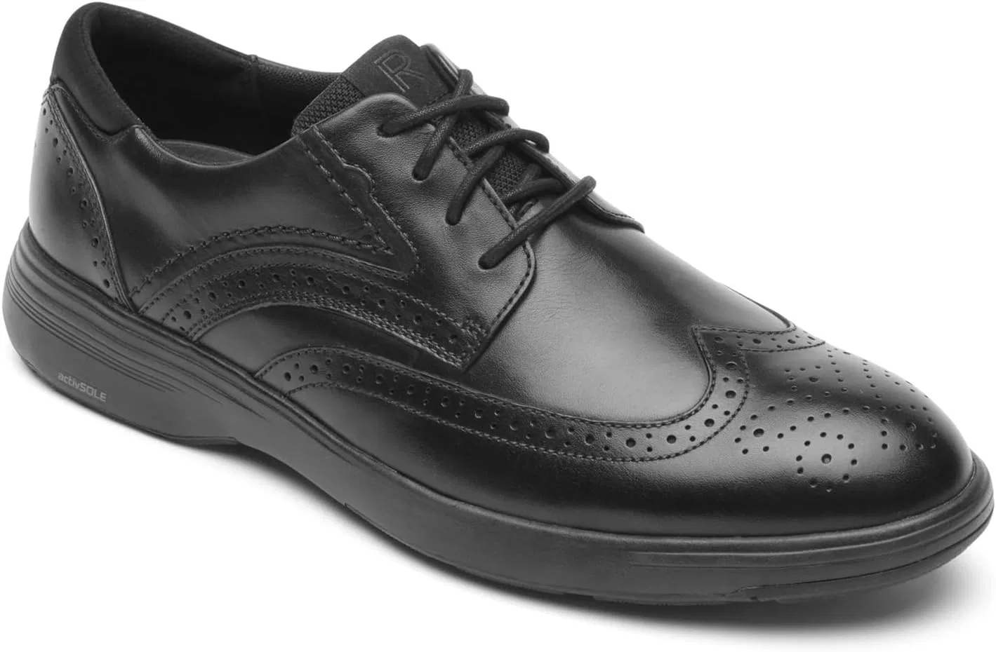 Мужские оксфорды Rockport Noah Wingtip, Black — фото 2