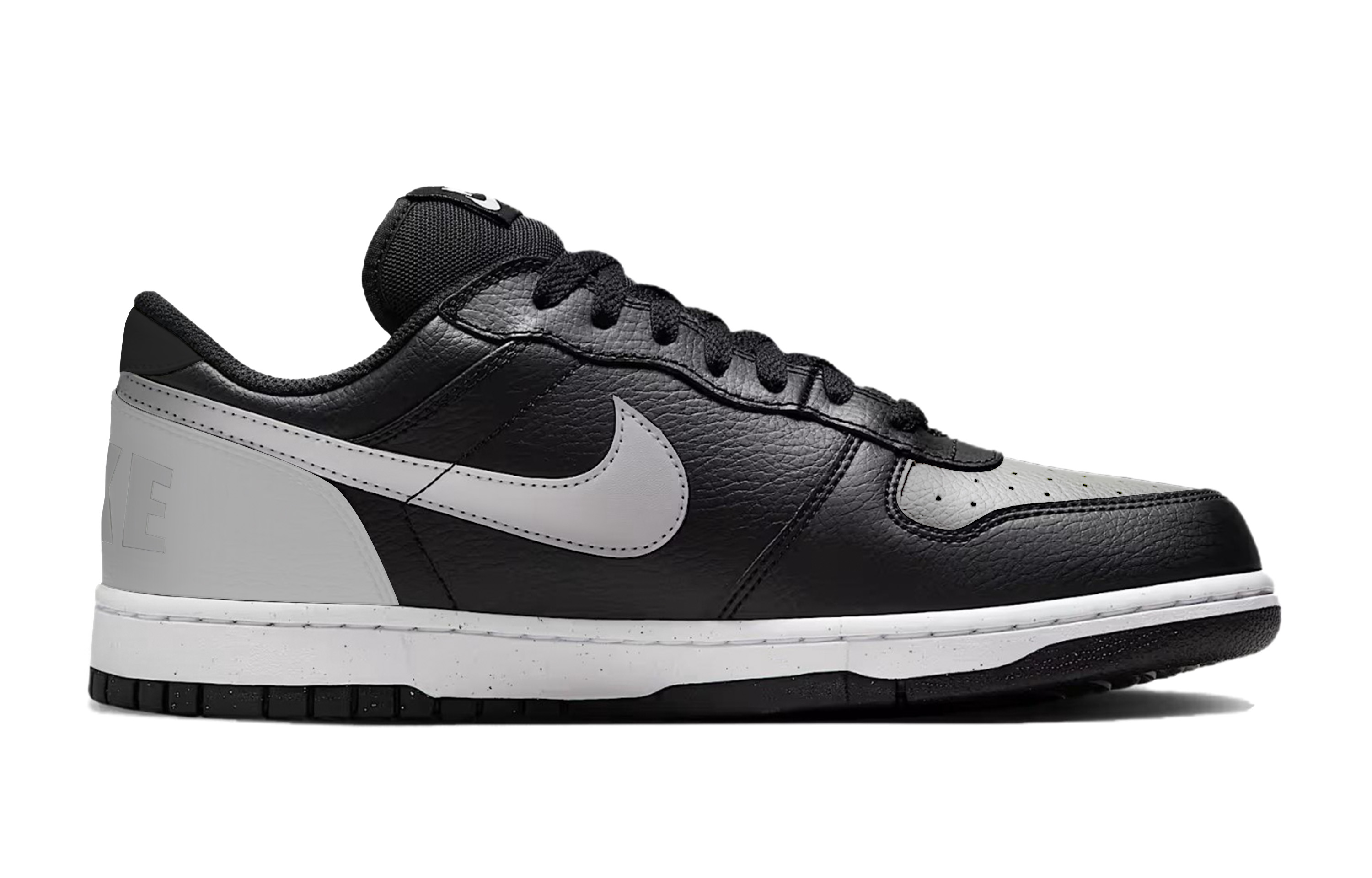 Nike Износостойкие низкие скейтбордистские кроссовки унисекс, черный и серый — фото 3