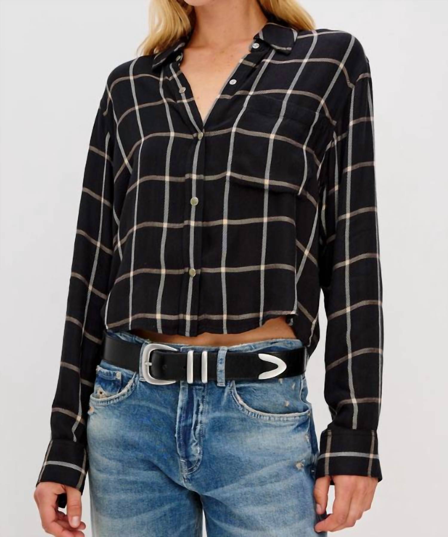 

Rails Рубашка Malin цвета оникса и березы